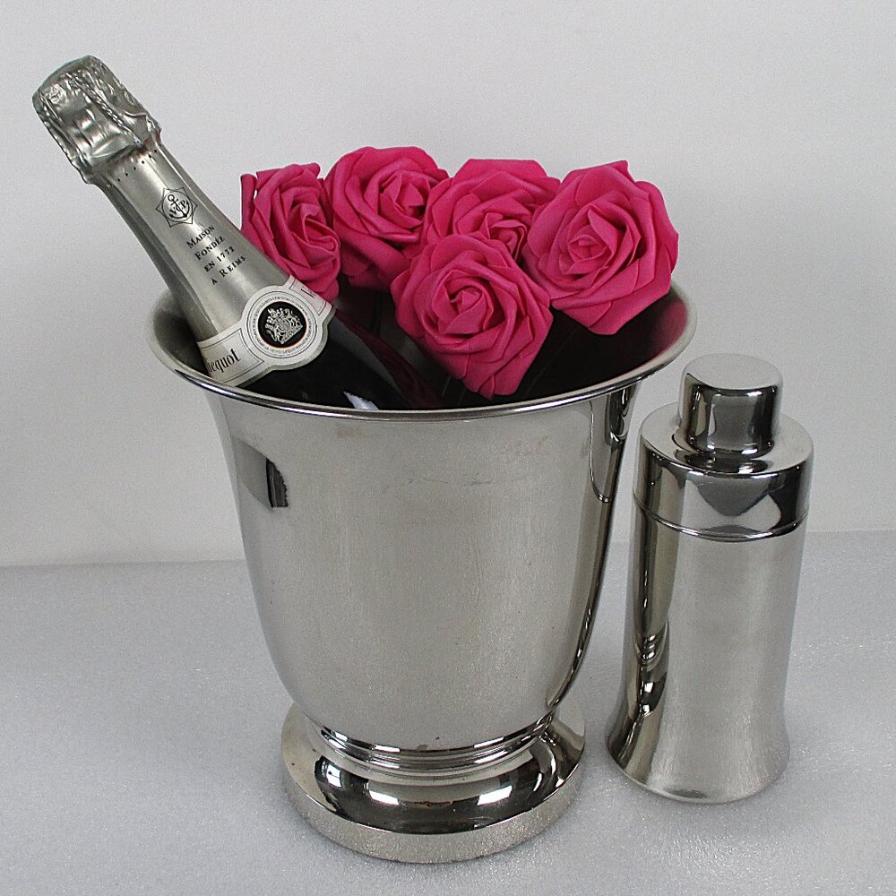🩷CRATE & BARREL VASE CHAMPAGNE BUCKET ICE BUCKET